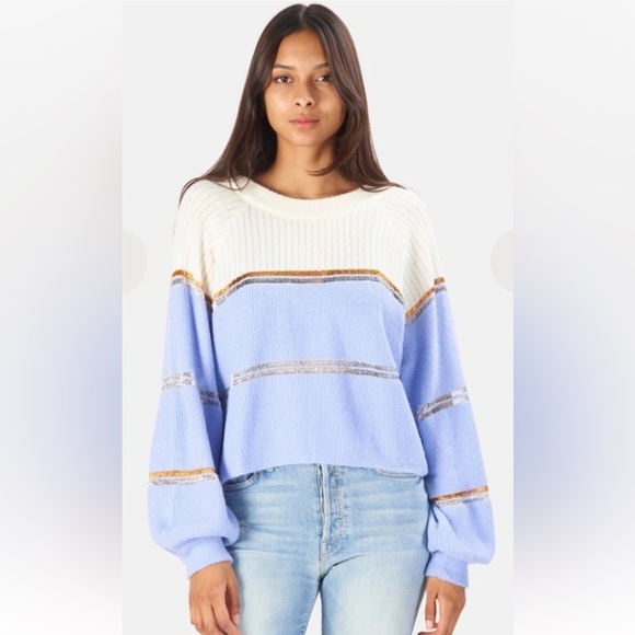 For Love And Lemons Arielle Tie Back Sweater Sz Small - Picture 7 of 7